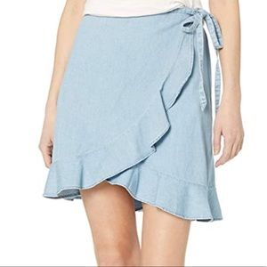 J. Crew Denim Wrap Skirt